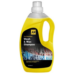 AA Wash and Wax Car Shampoo 1.5 Litre - Yellow