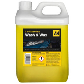 AA Wash and Wax Car Shampoo 2.5 Litre - Yellow