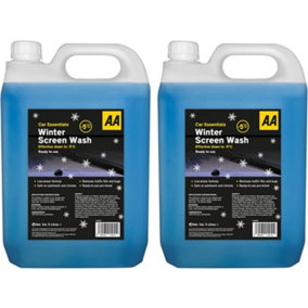 AA Winter Screenwash 2 x 5L Multi-Pack, Effective Down to -5