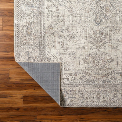 AASHI Becki Owens x Livabliss Vintage Traditional Oriental Boho Navy/Cream Area Rug 160 x 213 cm