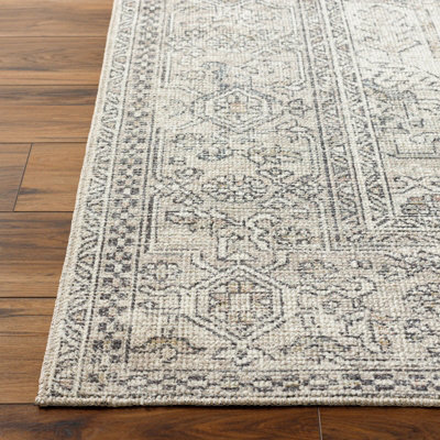 AASHI Becki Owens x Livabliss Vintage Traditional Oriental Boho Navy/Cream Area Rug 160 x 213 cm