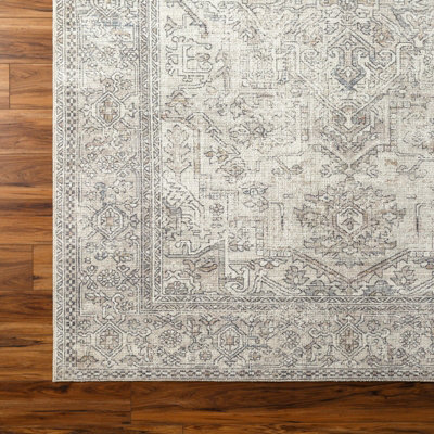 AASHI Becki Owens x Livabliss Vintage Traditional Oriental Boho Navy/Cream Area Rug 160 x 213 cm