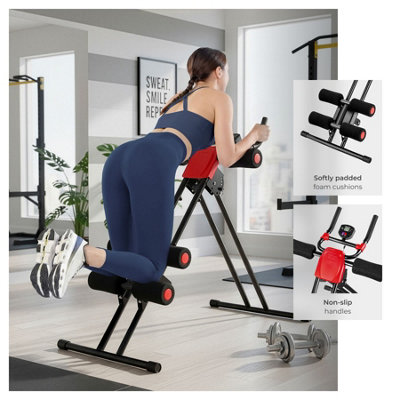 Ab Machine - 5-position adjustable, foldable, with a training computer ...