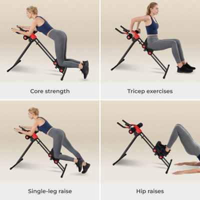 Ab Machine - 5-position adjustable, foldable, with a training computer ...