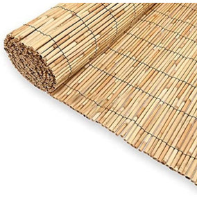 Abaseen 1.5m x 3m Extra Thick Natural Peeled Reed Fence, Garden Screening Fence for Outdoor Wind and Sun Protection