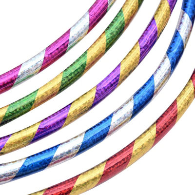 Abaseen 1 pc 75cm Multicolor Hula Hoops  Exercise Hoop for Kids and Adults, Fitness Hula Hoop Suitable for Lose Weight