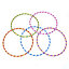 Abaseen 10 pc 55cm Multicolor Hula Hoops  Exercise Hoop for Kids and Adults, Fitness Hula Hoop Suitable for Lose Weight