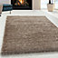 Abaseen 160x230cm Taupe Cosy Shaggy Rug, Rectangular Extra Soft Touch 5cm Heavy Thick Pile, Modern Area Rugs for Living & Bedroom