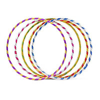 Abaseen 6 pc 55cm Multicolor Hula Hoops  Exercise Hoop for Kids and Adults, Fitness Hula Hoop Suitable for Lose Weight