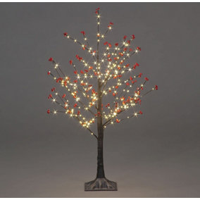 Abaseen 6FT Brown Artificial Prelit Twig Christmas Tree