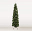 Abaseen 6FT Green Prelit Pencil Slim Artificial Christmas Tree555 Tips, 170LEDs Xmas Tree