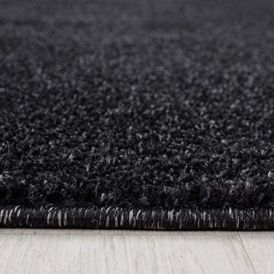 Abaseen 80x150cm Anthracite Small Large ATA Rug Modern Rugs Rectangular Size Soft Touch 9mm Pile Height Area Rugs Non Shedding