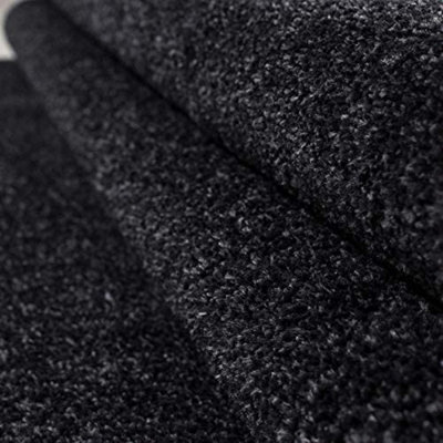 Abaseen 80x150cm Anthracite Small Large ATA Rug Modern Rugs Rectangular Size Soft Touch 9mm Pile Height Area Rugs Non Shedding