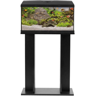 Picture Idea: Abaseen Black Fish Aquarium Tank Stand Aquarium Floor Cabinet Easy