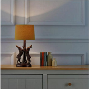 Abaseen Boxing Hare Table Lamps - Modern Table Lamp for Home and Office Decor