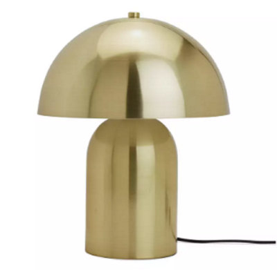 Abaseen Brass Mushroom Steel Table Lamp - Modern Lamp for Bedroom, Living Room and Office
