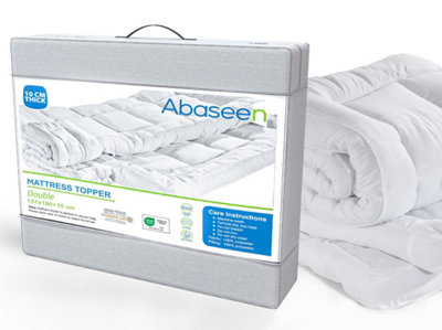 Abaseen Double Mattress Topper 10cm Extra Thick 137x190x10cm