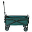 Abaseen Green Foldable Garden Trolley Heavy Duty Folding Cart Trolley on Wheels with Adjustable Handle and 80Kg Weight Capacity