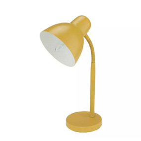 Abaseen Mustard Desk Lamp - Flexible Desk Light - Desk Lamp for Study, Office, Bedroom and Living Room