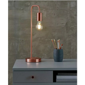 Abaseen Rose gold Rayner Table Lamp - Modern Lamps for Home and Office Decor