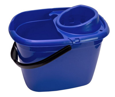 Abbey 12 litre plastic socket mop bucket (Blue)