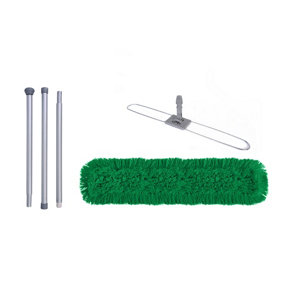 Abbey 80 Centimetre Green Sweeper Mop Kit with Handle and Frame. Ideal to use on all hard floors