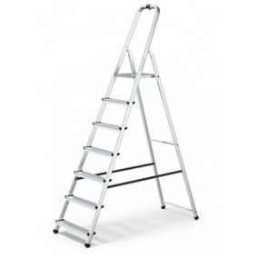 Abbey Aluminium Platform Step Ladder - 7 Tread