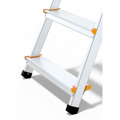 Abbey Aluminium Safety Platform Step Ladders - 8 Tread