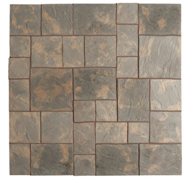 Abbey Paving Random Patio Kit 5.76 m² Antique