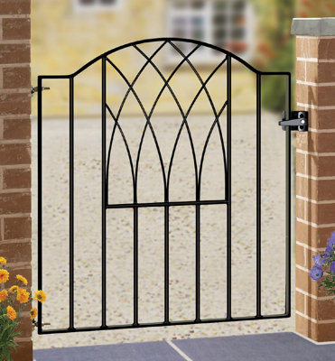 ABBI Metal Low Bow Top Garden Gate 880mm GAP x 942mm High VESB - 3
