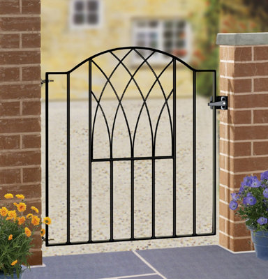 ABBI Metal Low Bow Top Garden Gate 955mm GAP x 942mm High VESC - 3