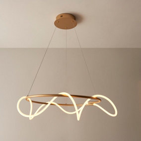 Abiah Gold LED Modern Ceiling Pendant