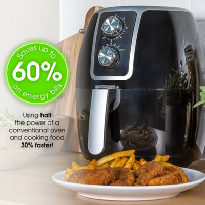 Abode Air Fryer 1500W 3.7L Removable Basket Manual 30 Minute Timer AAF3700