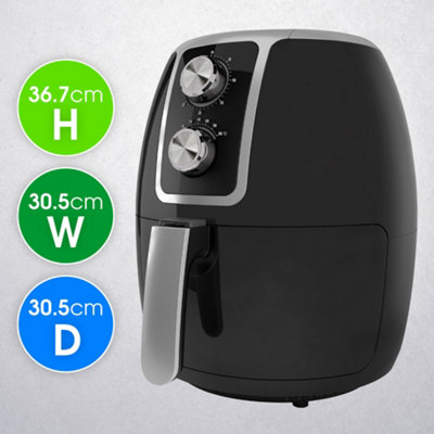 Abode Air Fryer 1500W 3.7L Removable Basket Manual 30 Minute Timer AAF3700 - 4