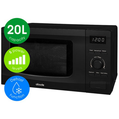 Abode AMD2002B, 20L Digital Microwave in Black