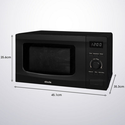Abode AMD2002B 20L Digital Microwave in Black