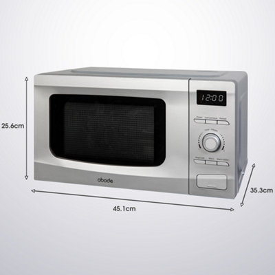 Abode AMD2002S, 20L Digital Microwave in Silver