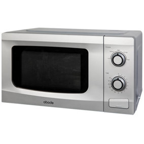 Abode AMM2001S, 20L Manual Microwave in Silver