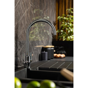 Abode Brolle Dual Lever Kitchen Mixertap in Chrome