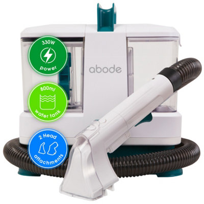 Abode Carpet Cleaner 800ml Water Tank Spot Cleaner & Stain Remover White ASC24C