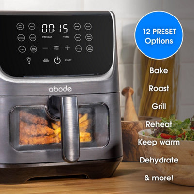 Abode Digital Air Fryer 1800W 6.2L 12 Present Options 30 Minute Timer AAF6200 - 5