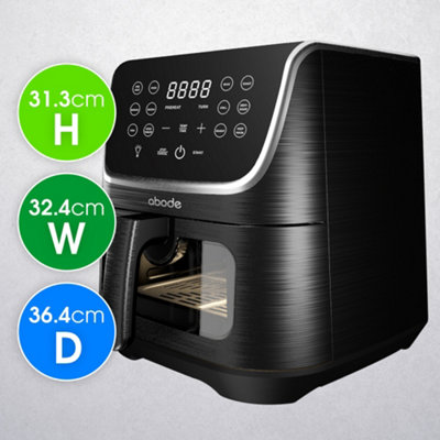 Abode Digital Air Fryer 1800W 6.2L 12 Present Options 30 Minute Timer AAF6200 - 8