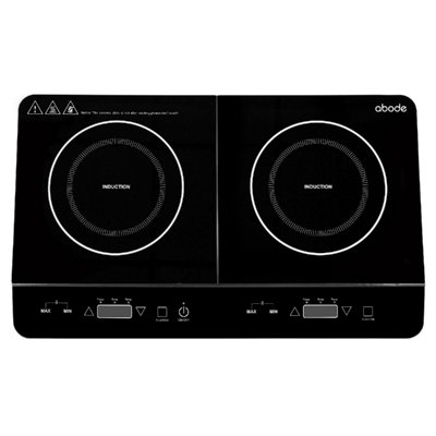 Abode Double Induction Hob Portable Plug In & Go 2800W AINDH2002