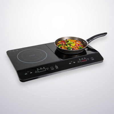 Abode Double Induction Hob Portable Plug In & Go 2800W AINDH2002