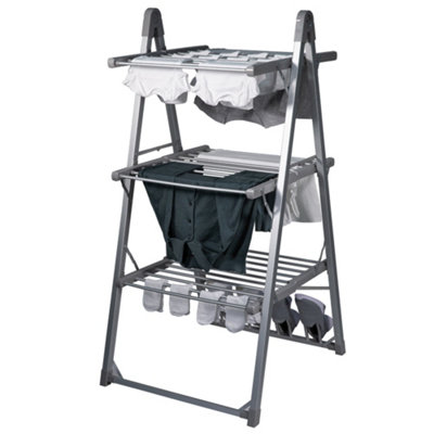 Homefront Electric Heated Clothes Airer Drying Rack with Free Zip Cover -  Homefront