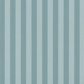 Abode Heritage Stripe Duck Egg Thin Lines Striped Wallpaper