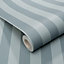 Abode Heritage Stripe Duck Egg Thin Lines Striped Wallpaper