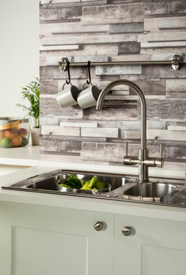 Abode Hotek 3 In 1 Swan Spout Instant Hot Water Tap in Brushed Nickel