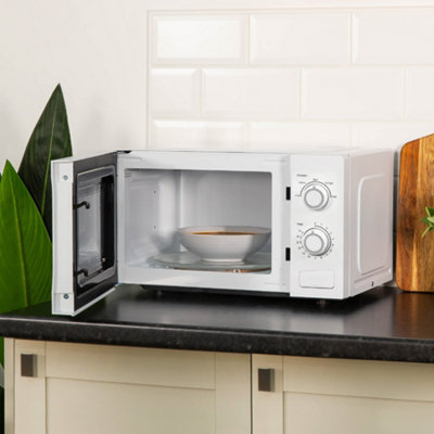 Abode Manual Microwave 700W 20L 5 Power Levels & Defrost White AMM2001-M - 5