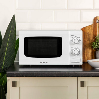 Abode Manual Microwave 700W 20L 5 Power Levels & Defrost White AMM2001-M - 7